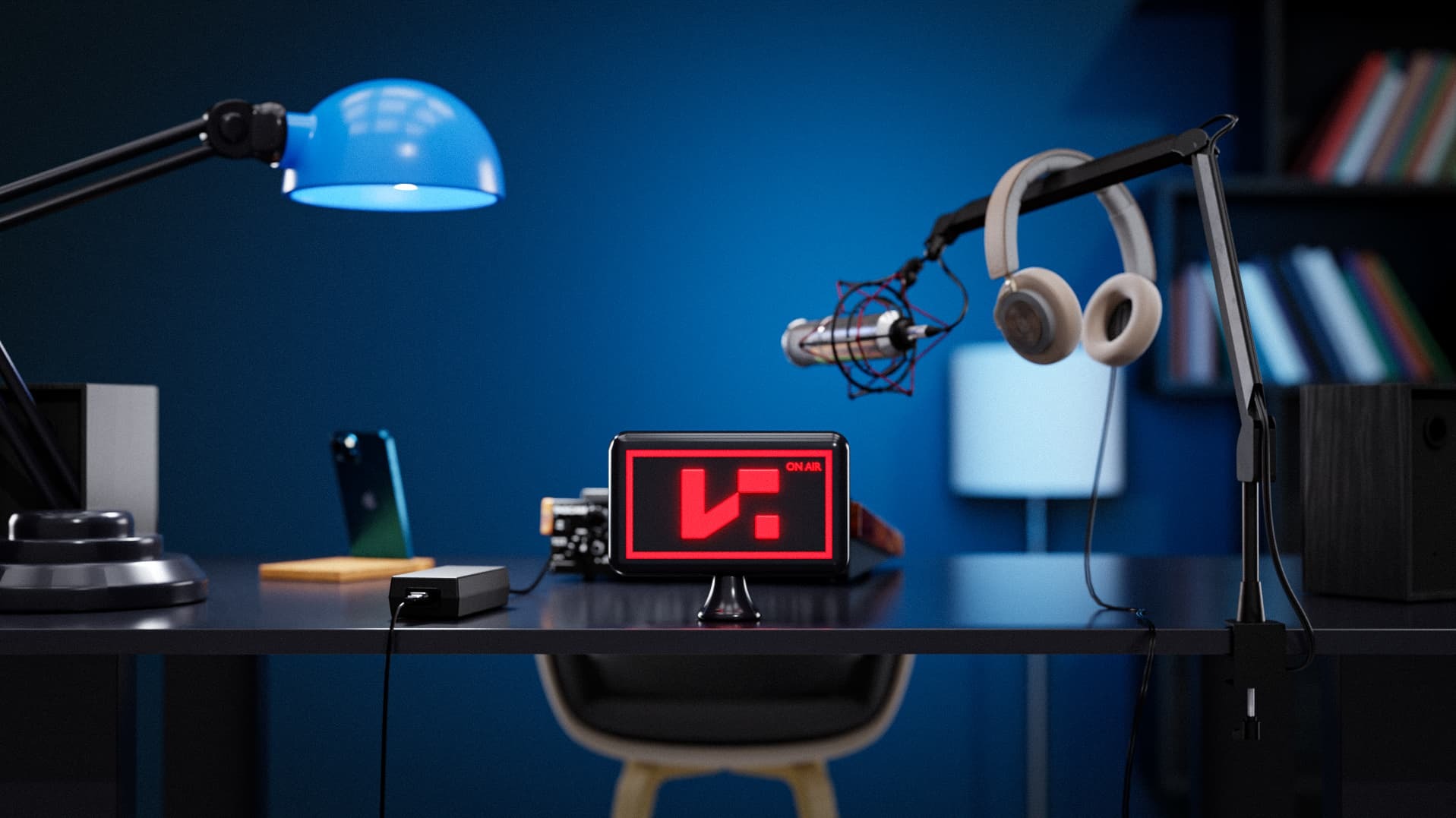 Radio equipment for a minimalist desk setup