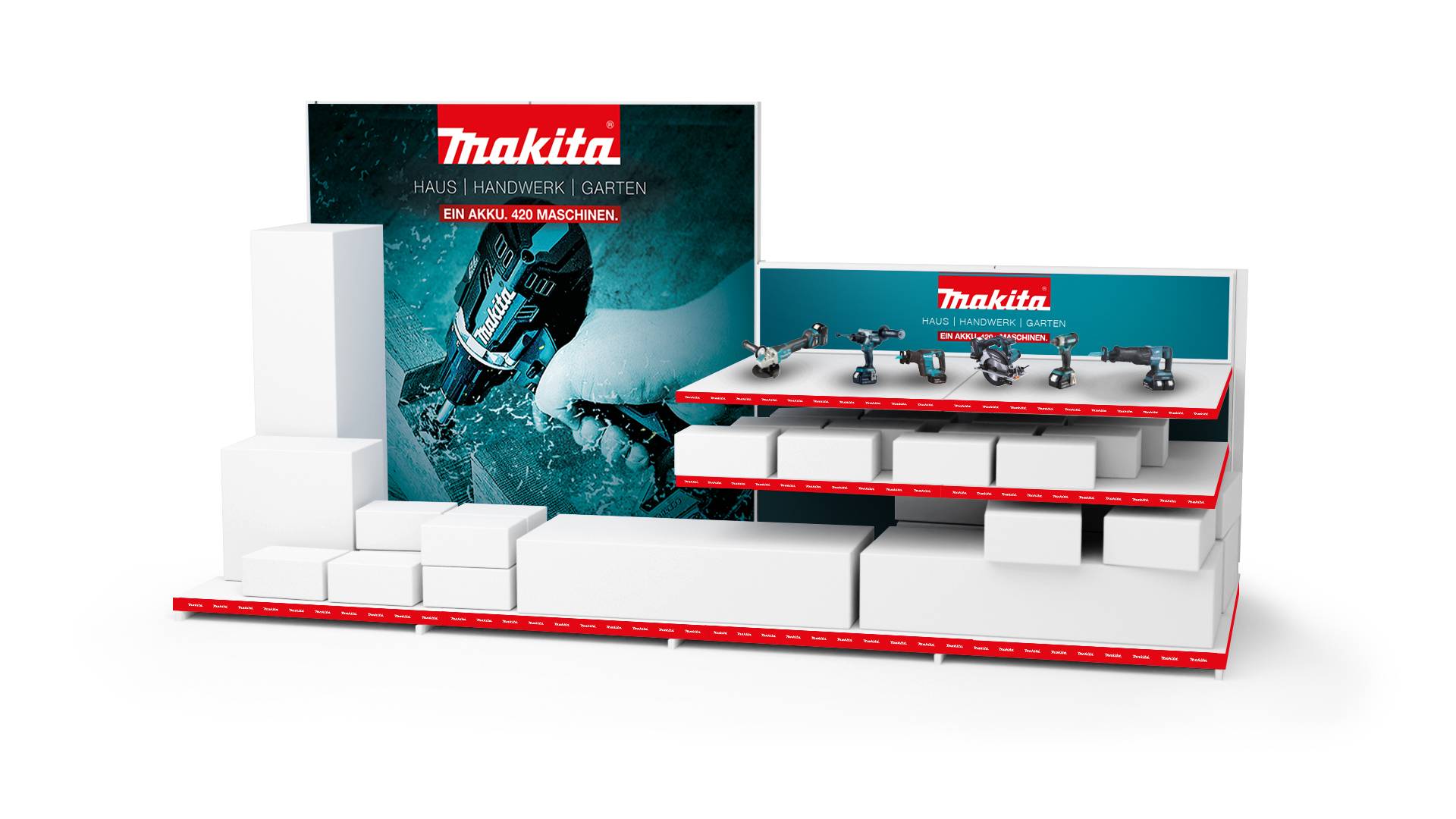 MAKITA Retail Space + Shelving System