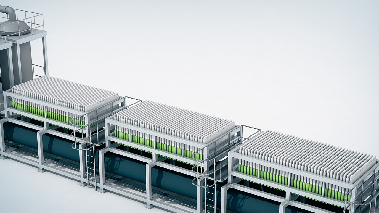 Generators in a hydrogen production facility