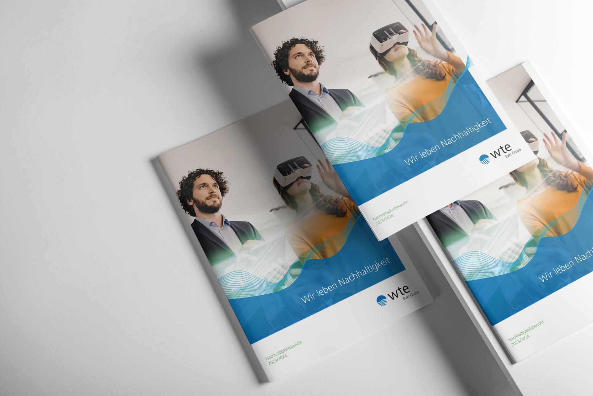 Multiple editions of the WTE Sustainability Report 2023/2024